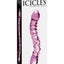 Icicles No. 55 Double-Sided Textured Glass Dildo - Pink - 9in