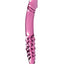 Icicles No. 57 Double-Sided Textured Glass Dildo - Pink - 9in