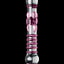 Icicles No. 6 Textured Glass Dildo - Clear/Pink - 8.5in