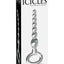 Icicles No 67 Beaded Glass Anal Probe - Clear