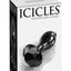 Icicles No 78 Glass Anal Plug - Black