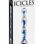 Icicles No. 8 Beaded Glass Dildo - Blue/Clear - 7in