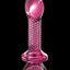 Icicles No. 82 Textured Glass Juicer Anal Probe with Heart Shaped Handle