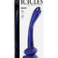 Icicles No. 89 Glass G-Spot Wand with Bendable Silicone Suction Cup - Blue