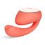 Ida Wave App Compatible Rechargeable Dual Stimulating Vibrator - Coral/Red