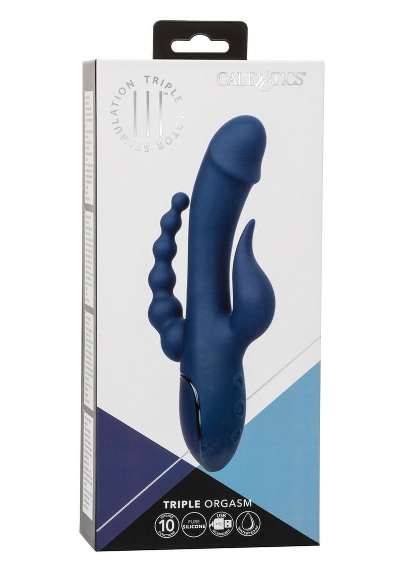 III Triple Orgasm Rechargeable Silicone Stimulating Vibrator