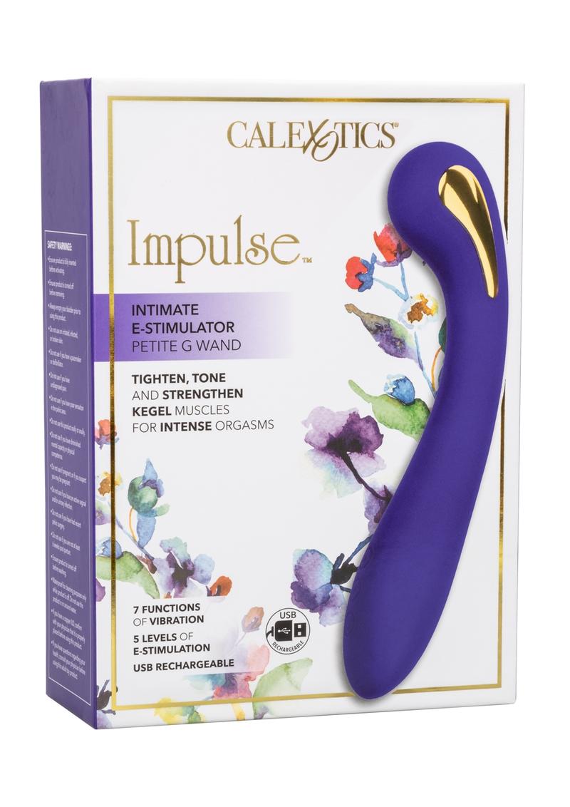 Impulse Intimate E-Stimulator Petite G Wand Rechargeable Silicone Vibrating Wand Massager - Purple