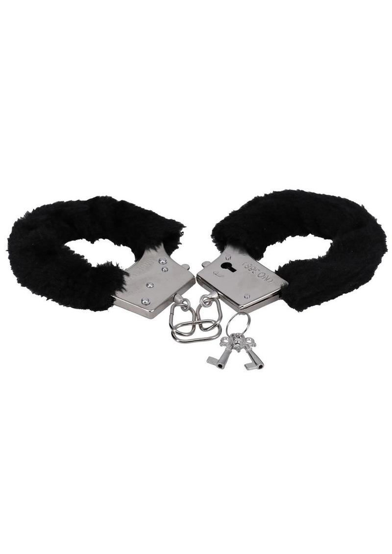 In A Bag Furry Handcuffs - Black