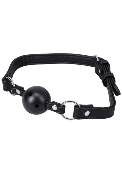 In A Bag Vegan Leather Ball Gag - Black