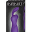 Infinitt Suction Massager Two Rechargeable Silicone Vibrator - Purple