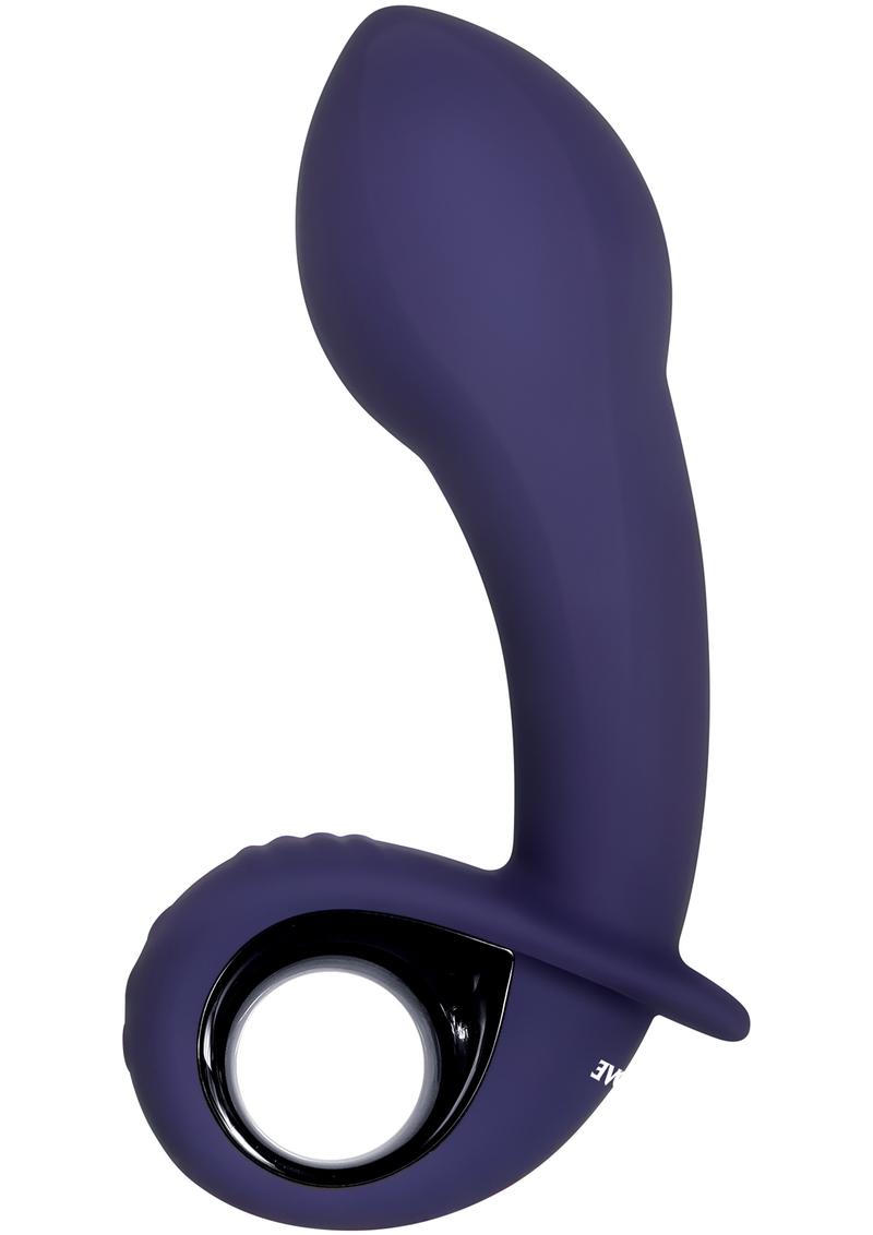 Inflatable G Silicone Rechargeable Vibrator - Purple