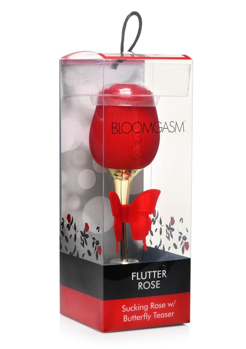 Inmi Bloomgasm Flutter Rose Rechargeable Silicone Sucking Rose with Butterfly Teaser