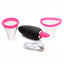 Inmi Lickgasm Mini 10x Licking and Sucking Rechargeable Silicone Clitoral Stimulator - Black/Clear/Pink
