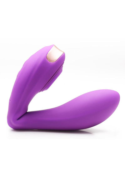 Inmi Pose Plus Rechargeable Silicone 10x Pulsing Bendable Vibrator - Purple