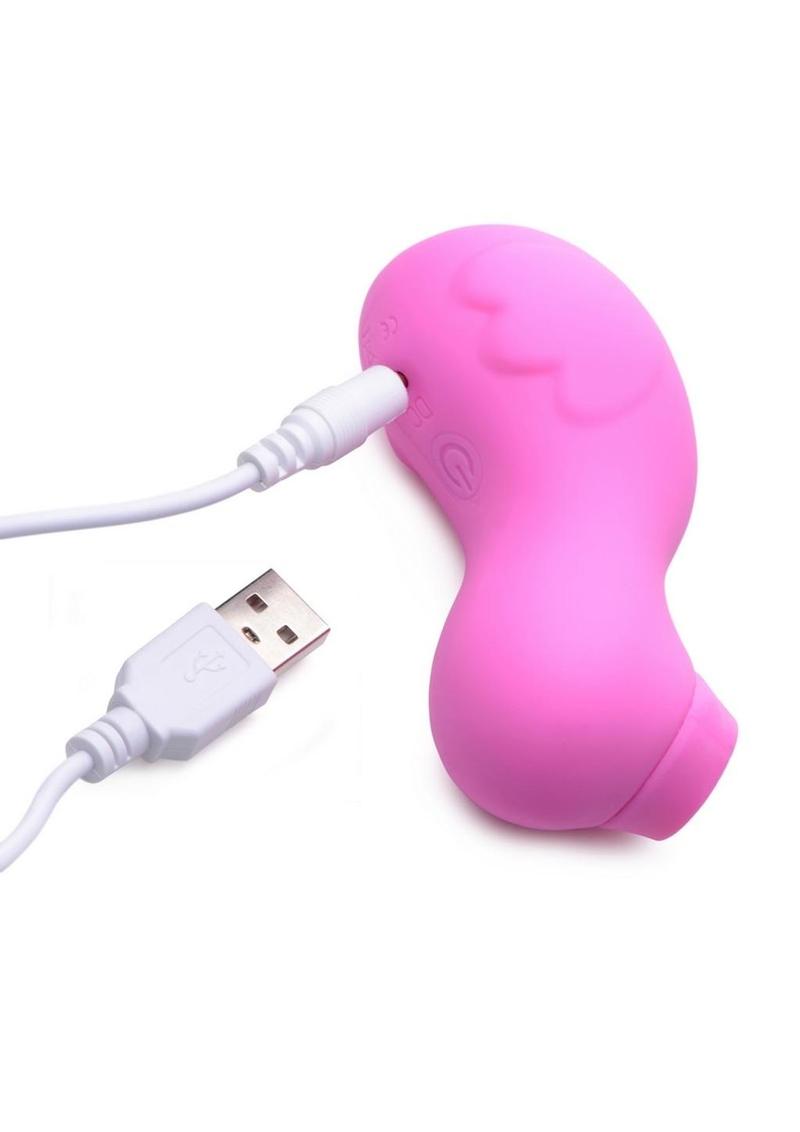 Inmi Shegasm Sucky Ducky Silicone Rechargeable Clitoral Stimulator - Pink
