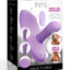 Inmi Thrust N Grind Thrusing and Vibrating Rechargeable Silicone Grinder Pad with Remote - Purple