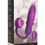 Inmi Thrust Thumper Rechargeable Silicone Vibrator with Remote Control - Purple