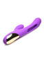 Inmi Tri-Flick Flicking Rechargeable Silicone Rabbit Vibrator - Purple