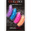 Intimate Play Silicone Finger Swirls Finger Massagers - Assorted Colors/Multicolor - 4 Pack