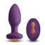 Inya Alpine Rechargeable Silicone Anal Plug with Remote Control - Purple