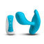 Inya Eros Rechargeable Silicone Vibrating Stimulator with Remote Control - Blue