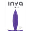 Inya Spade Silicone Butt Plug - Purple - Small