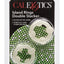Island Rings Double Stacker Cock Rings - Glow In The Dark/White - 2 Piece Set