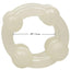 Island Rings Double Stacker Cock Rings - Glow In The Dark/White - 2 Piece Set