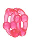 Island Rings Double Stacker Cock Rings - Pink - 2 Piece Set