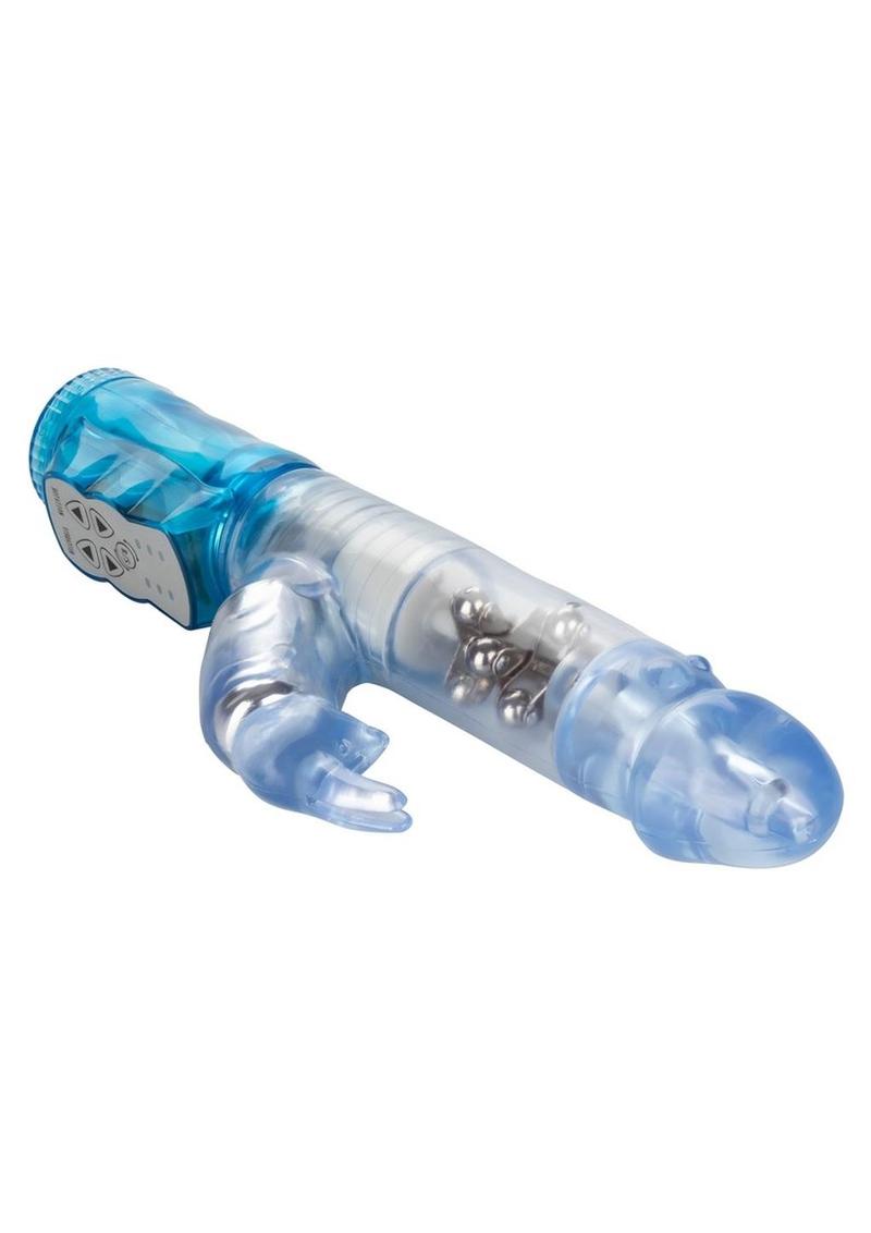 Jack Rabbit Beaded Rabbit Vibrator - Blue