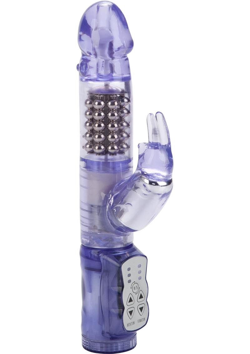 Jack Rabbit Beaded Rabbit Vibrator - Purple