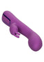 Jack Rabbit Elite Warming Rabbit Rechargeable Silicone Vibrator with Clitoral Stimulator - Purple