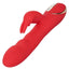 Jack Rabbit Signature Heated Silicone Ultra-Soft Rabbit Rechargeable Vibrator - Red