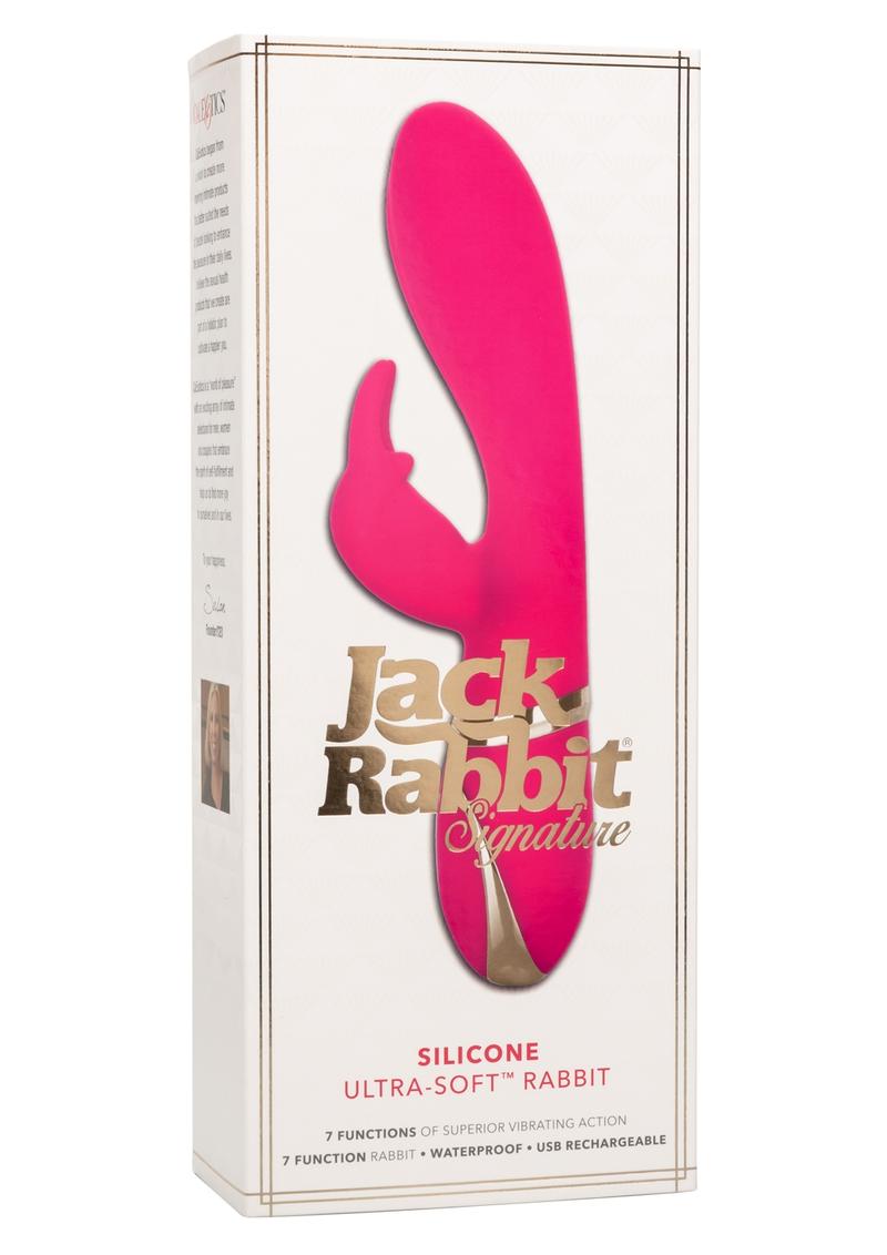 Jack Rabbit Signature Silicone Ultra Soft Rabbit Vibrator Multi Function USB Rechargeable Waterproof