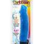 Jelly Caribbean Number 5 Vibrator - Blue - 9in