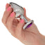 Jewel Amethyst Aluminum Anal Plug