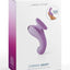 Jimmyjane Curved Gripp Rechargeable Silicone Dual Stimulating Vibrator - Purple