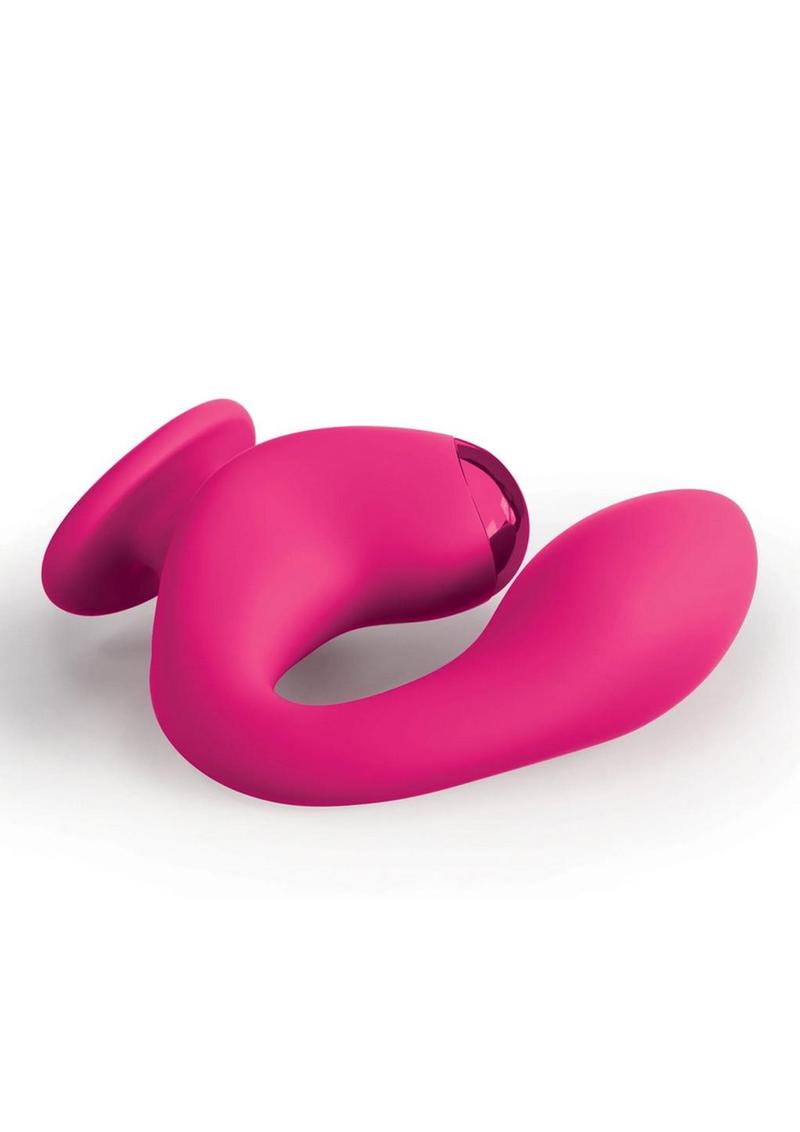 Jimmyjane Dual Gripp Rechargeable Silicone Dual Stimulating Vibrator - Pink