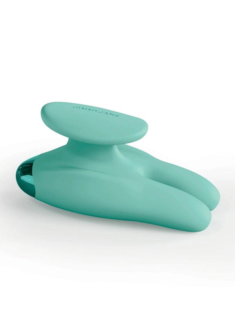 Jimmyjane Form 2 Gripp Rechargeable Silicone Stimulating Vibrator - Teal