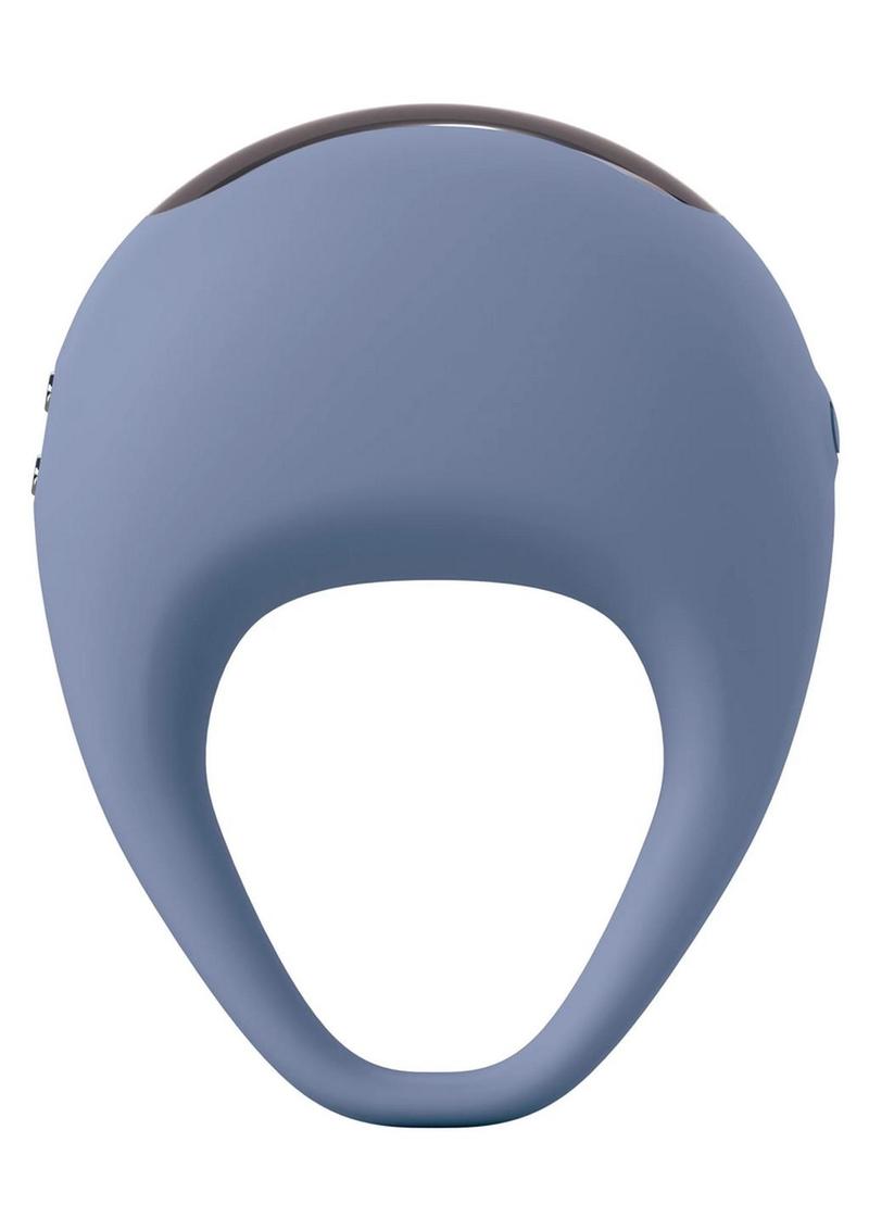 Jimmyjane Kore Rechargeable Silicone Cock Ring with Remote - Blue