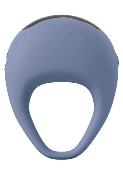 Jimmyjane Kore Rechargeable Silicone Cock Ring with Remote - Blue