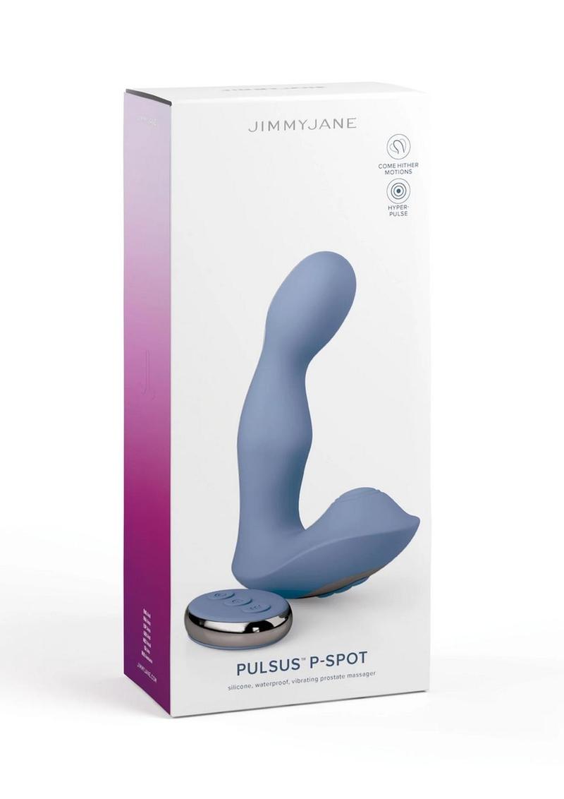 Jimmyjane Pulsus P-Spot Rechargeable Silicone Dual Stimulator with Remote