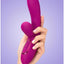 Jimmyjane Solis Rabbit Rechargeable Silicone Dual Vibrator - Fuchsia/Pink