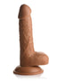 Jock Baseball Brian Dildo with Balls - Caramel - 7in