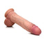 Jock Dual Density Silicone Dildo with Balls - Vanilla - 10in