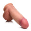 Jock Dual Density Silicone Dildo with Balls - Vanilla - 6in