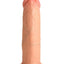 Jock Real Skin Vibrating Silicone Dildo - Vanilla - 8in