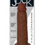 Jock Realistic Dildo - Chocolate - 7in