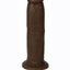 Jock Vibrating Dildo - Chocolate - 8in