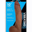 Jock Vibrating Dildo with Balls - Caramel - 10in